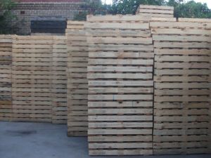 Side view of high quality New 1 Tonne Standard Pallets - Sydney yard